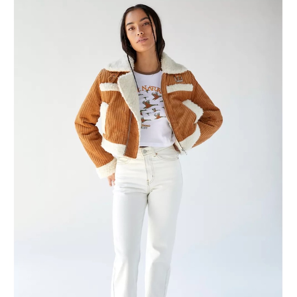 UO Salem Corduroy Sherpa Jacket
